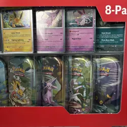 Pokemon TCG Prismatic Evolutions Costco 8 Mini-Tin Bundle w Promo Cards - Image 3