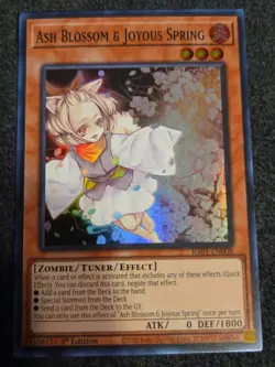 Yugioh Ash Blossom & Joyous Spring RA01-EN008 Super Rare 1st Edition NM - Image 1