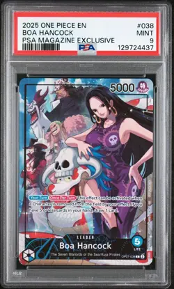 2025 ONE PIECE PROMOS PSA MAGAZINE EXCLUSIVE #038 BOA HANCOCK PSA 9 - Image 1