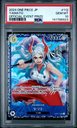 2024 ONE PIECE JAPANESE PROMOS OFFICIAL EVENT PRIZE #112 YAMATO PSA 10 - Image 1