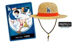 Pre-order Dodgers One Piece Monkey D Luffy Promo Card + hat July 2, 2026 - Image 1