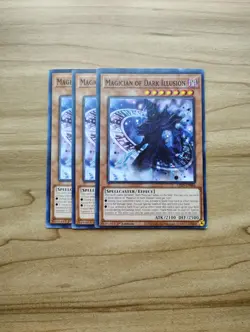 Yu-Gi-Oh! - Magician Of Dark Illusion 3X - Complete Playset Of Common Cards - Image 1