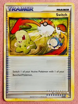 Switch (Raichu) 24/30 HGSS Trainer Kit: Gyarados & Raichu | Pokemon TCG Card HP - Image 1