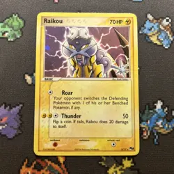 Raikou 3/17 MP -Vintage Rare Holo Pokemon Card- Pop Series 2 (5z) - Image 1