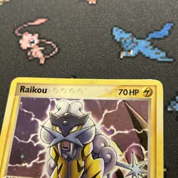 Raikou 3/17 MP -Vintage Rare Holo Pokemon Card- Pop Series 2 (5z) - Image 3