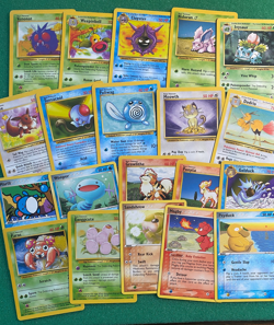 Pokemon TCG Lot Of 20 Ex Cards (Eevee,Poliwag, Nidoran,Wooper, Meowth Others) - Image 1