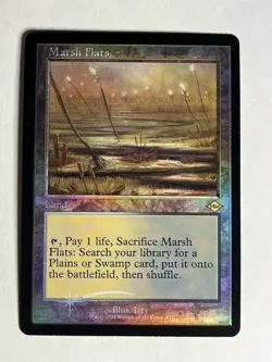 MTG Modern Horizons 2 Retro Frame Foil #437 Marsh Flats NM - Image 1