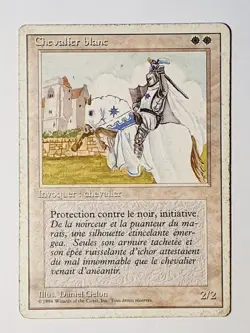 chevalier blanc foreign white bordered MTG Magic VF - Image 1