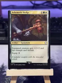 🎉 Miscut - Behemoth Sledge - MTG Magic the Gathering Oddity Error Misscut - Image 1