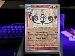 CHANDELURE RARE REVERSE HOLO HOLO 018/086 SV: WHITE FLARE POKEMON NM - Image 1