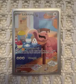 Pokemon TCG Lickitung SV05 Temporal Forces 180/162 Illustration Rare Holo EN - Image 1