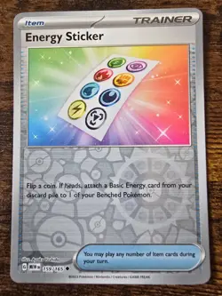 ENERGY STICKER 159/165 UNCOMMON 151 POKEMON REVERSE HOLO NEAR MINT - Image 1