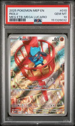 Pokemon TCG Riolu 010 Promo Psa 10 - Image 1