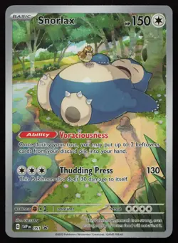 Snorlax 051 Holo Promo Scarlet & Violet 151 ETB Promo Pokemon English NM - Image 1