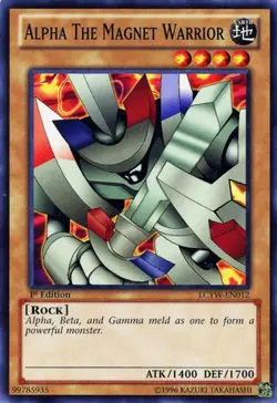 Alpha the Magnet Warrior - LCYW-EN012 - Common - Unlimited Edition - Heavily Pla - Image 1