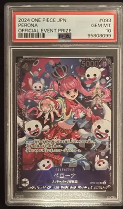 PSA 10 Perona Flagship OP06-093 SR Official Event Prize One Piece Japanese 2024 - Image 5