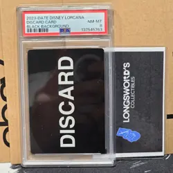 2023 DISCARD CARD - BLACK - LORCANA DISNEY - PSA 8 - Image 2