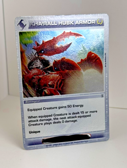 Kha'rall Husk Armor - 1st edition - Rare - Foil - Chaotic Card TCG - Battlegear - Image 1
