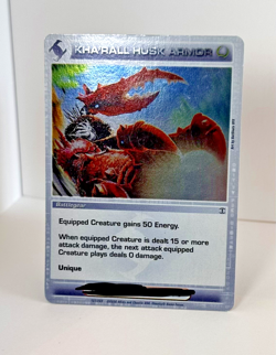 Kha'rall Husk Armor - 1st edition - Rare - Foil - Chaotic Card TCG - Battlegear - Image 3