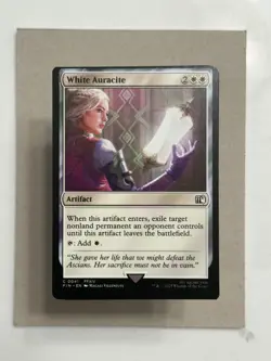🎉 Minor Miscut - White Auracite - MTG Magic the Gathering Oddity Error - Image 1