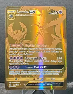 Pokemon 172/156 LUNALA GX Secret Rare SM- Ultra Prism TCG card💥NM/MT - Image 1