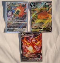 Nintendo Pokemon TCG 3-Card Charizard V/VMAX/VSTAR Promo Holo SWSH260-262 - Image 1