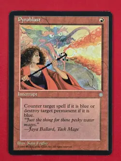 Pyroblast Ice Age Regular NM MTG Magic The Gathering Ships FAST - Image 1