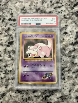 PSA 9 1999 Pokemon Sabrina's Slowpoke Japanese Gym 2 #79 Pocket Monsters Vintage - Image 2