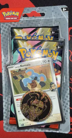 Pokemon TCG Mega Evolution Ascended Heroes 2-Pack Blister Larrys Komala Vertical - Image 2