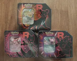 Pokemon TCG Destined Rivals Tin Set of 3 (Mewtwo, Nidoking, Persian) READ DESC - Image 1