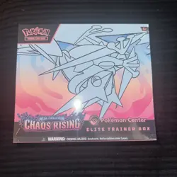 Pokemon Chaos Rising Pokemon Center Etb Sealed tiny tear see pics - Image 1
