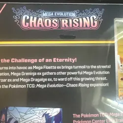 Pokemon Chaos Rising Pokemon Center Etb Sealed tiny tear see pics - Image 3