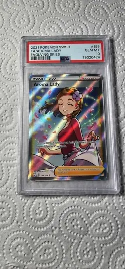 Pokemon Evolving Skies Aroma Lady 199 PSA 10 - Image 1