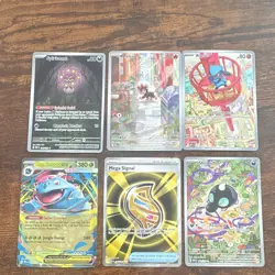 Pokemon TCG Mega Venusaur ex Spiritomb Litleo Riolu Mega Signal Lot 6 Holo - Image 1