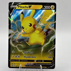 Pokemon Fusion Strike Pikachu V 086/264 NM TCG - Image 1