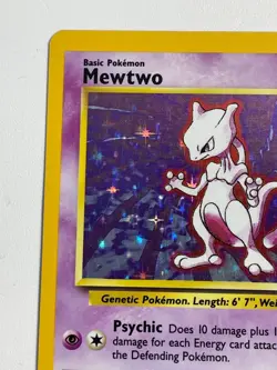 ***** Pokemon TCG WOTC Mewtwo Holo Rare 10/102 English Unlimited LP - Image 2