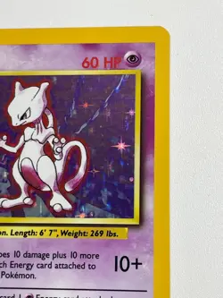 ***** Pokemon TCG WOTC Mewtwo Holo Rare 10/102 English Unlimited LP - Image 3