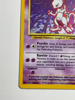 ***** Pokemon TCG WOTC Mewtwo Holo Rare 10/102 English Unlimited LP - Image 4
