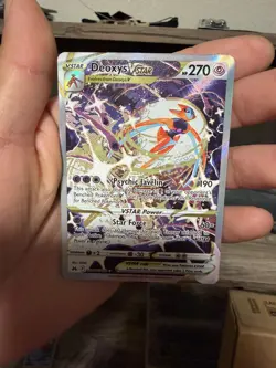 Pokemon Deoxys VSTAR GG46/GG70 Holo Crown Zenith Galarian Gallery Pokemon NM - Image 1