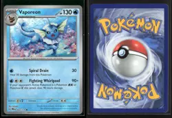 Vaporeon (Master Ball Pattern) 022/131 R Prismatic Evolutions NM/M Pokemon - Image 3