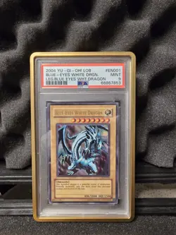 Yu-Gi-Oh! PSA Lot 2 EN PRINT: Blue-Eyes LOB-EN001 9, Magic Cyl 10 LON-EN104 - Image 3