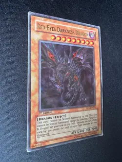 Red-Eyes Darkness Dragon - Ultra Rare 1st Edition SD1-EN001 - HP - YuGiOh - Image 2