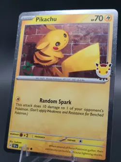 Pikachu 051 Pokemon Day 2026 Cosmos Holo w/ Swirl - Misc. Cards & Products - Image 1