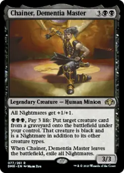 x1 Chainer, Dementia Master - Foil R MTG Dominaria Remastered M/NM, English - Image 1