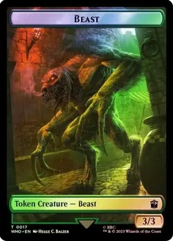 Beast / Copy Token Foil Doctor Who Commander NM MTG - Image 1