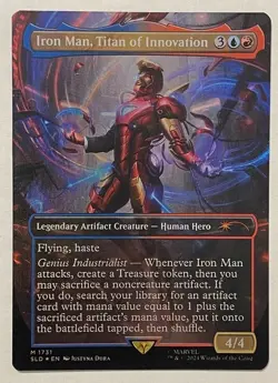 Iron Man, Titan of Innovation Rainbow Foil - Mythic - Secret Lair MTG - Image 1