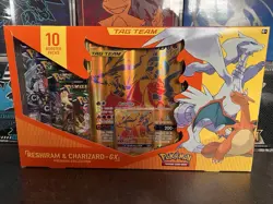 Pokemon Reshiram & Charizard GX Premium Collection Box TAG TEAM Sealed Dracaufeu - Image 1