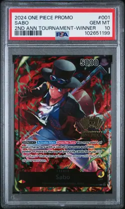 One Piece 2nd Anniversary WINNER 3 Brothers Luffy Sabo Ace Sequential PSA 10 - Image 5