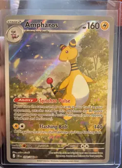 Ampharos 2026 Pokemon Chaos Rising Illustration Rare IR Card 090/086 - Image 2