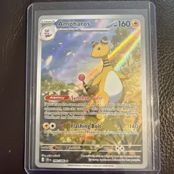 Ampharos 2026 Pokemon Chaos Rising Illustration Rare IR Card 090/086 - Image 4